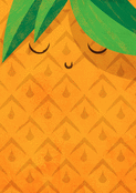 Ananas souriant pour un été coloré